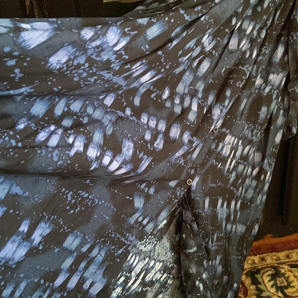 3X Melissa McCarthy Rhythm Blues Maxi Dress with Drawstring Tie Belt - Picture 10 of 17